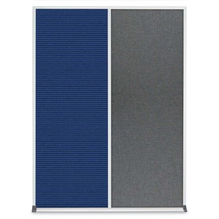 United Visual Products Double Door Radius Corkboard, 48"X36", S UV8003-SATIN-AMETHY